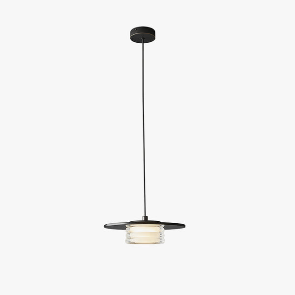 Nordic simple black bedroom bedside chandelier