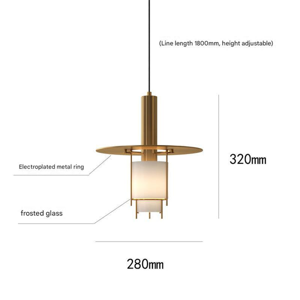 Creative flying saucer bedside chandelier