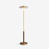 American retro solid wood floor lamp