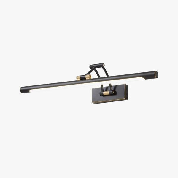 Retractable folding mirror wall lamp