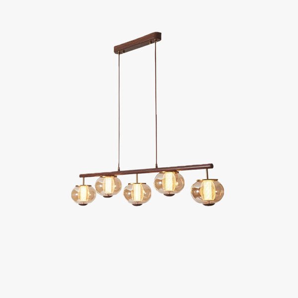 Medieval style glass restaurant chandelier