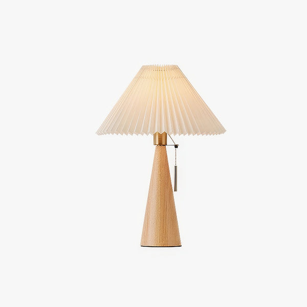 Medieval style pleated table lamp
