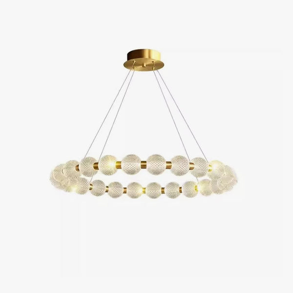 All copper LED living room bedroom chandelier