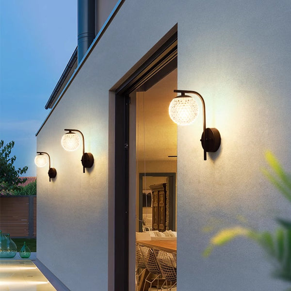 Outdoor courtyard walkway waterproof wall light