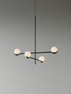 Lustre noir en forme de haricot magique long