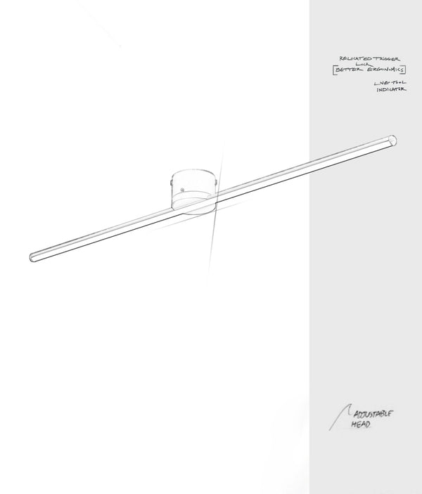 Minimalist long strip ceiling light