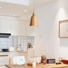 Solid wood all-copper small chandelier