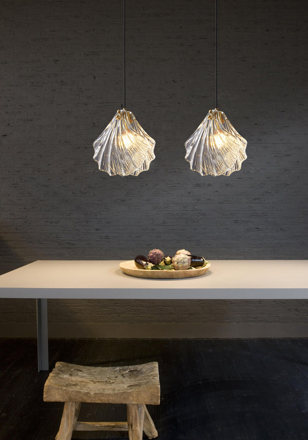 Muschelglas-Kronleuchter