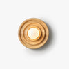 Wandlampe aus Massivholz im japanischen Stil mit Wasserkräuselungen