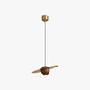 Walnut all copper bedside chandelier