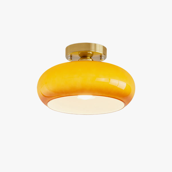 Medieval Style Glass Persimmon Ceiling Lamp