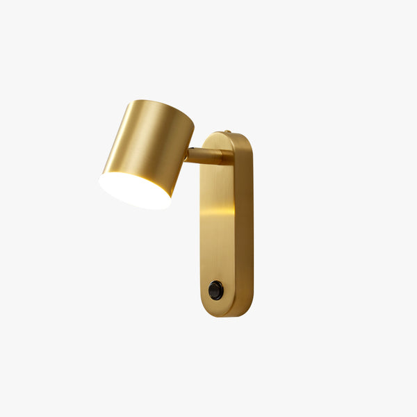 Applique murale de chambre à LED tout en cuivre