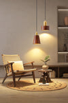 Solid wood all-copper small chandelier