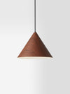 Lustre simple en grain de bois