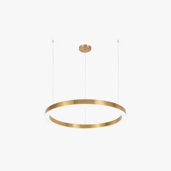 Simple round restaurant chandelier