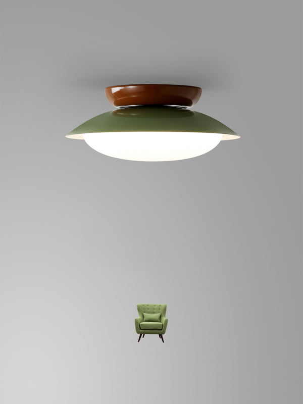 Japanese style bowl ceiling lamp