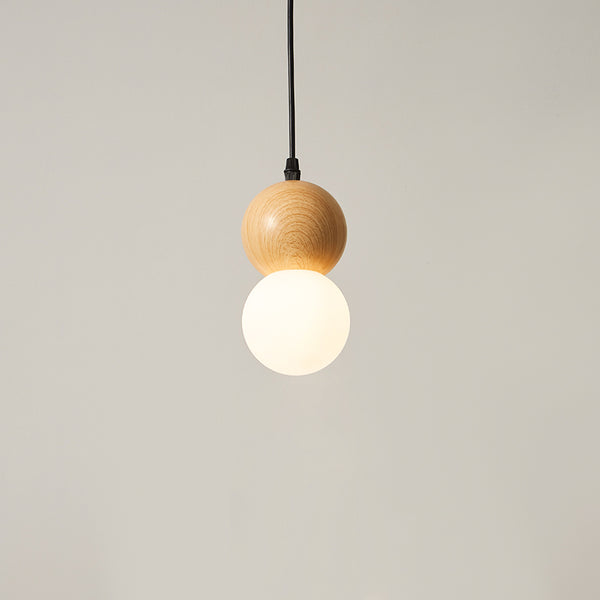 Kronleuchter aus Holzwindkürbis im japanischen Stil