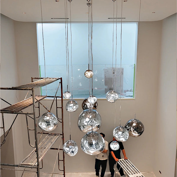Lustre design en lave