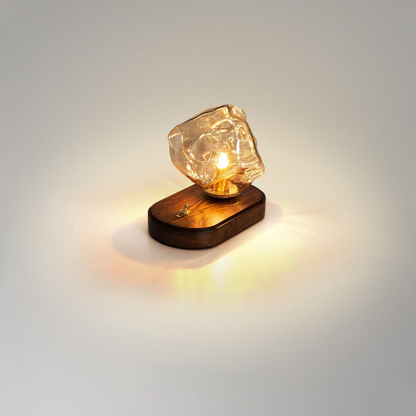 Lampe de table rétro créative en forme de glaçon