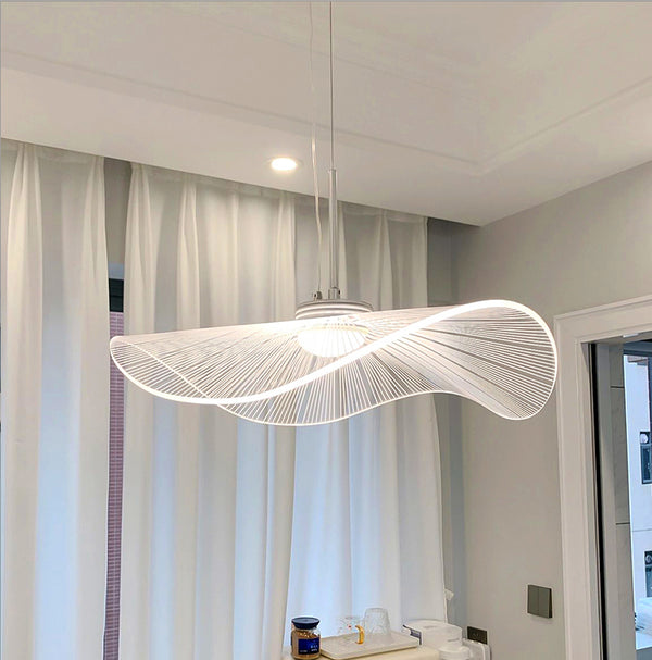 Designer personalisierte kreative Lotusblatt Strohhut Kronleuchter