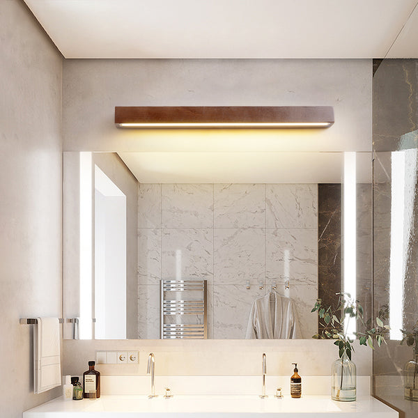 Applique murale nordique simple en bois massif