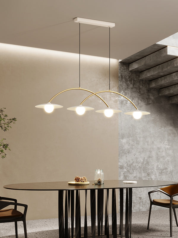 Cream style three-head dining chandelier