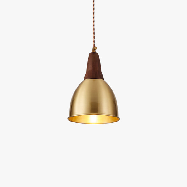 All copper walnut dining chandelier