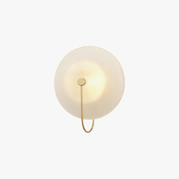 Nordic round glass aisle wall lamp