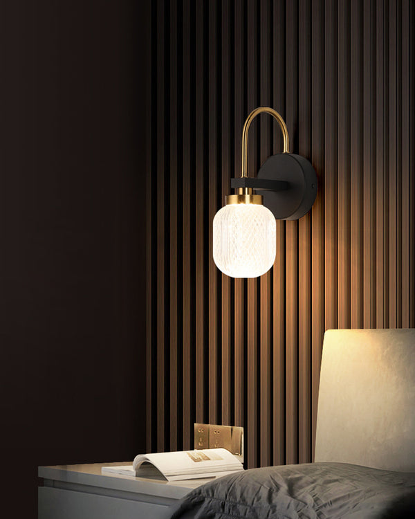 Leichte Luxus-Schlafzimmer-Nachtwandlampe
