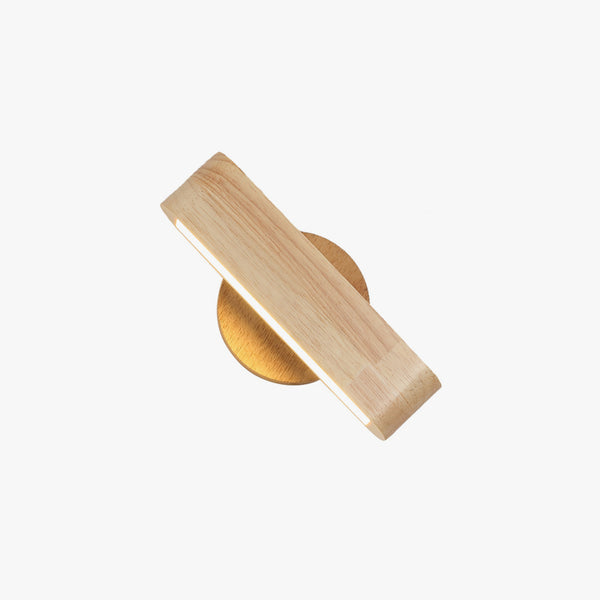 LED-Wandleuchte aus Massivholz