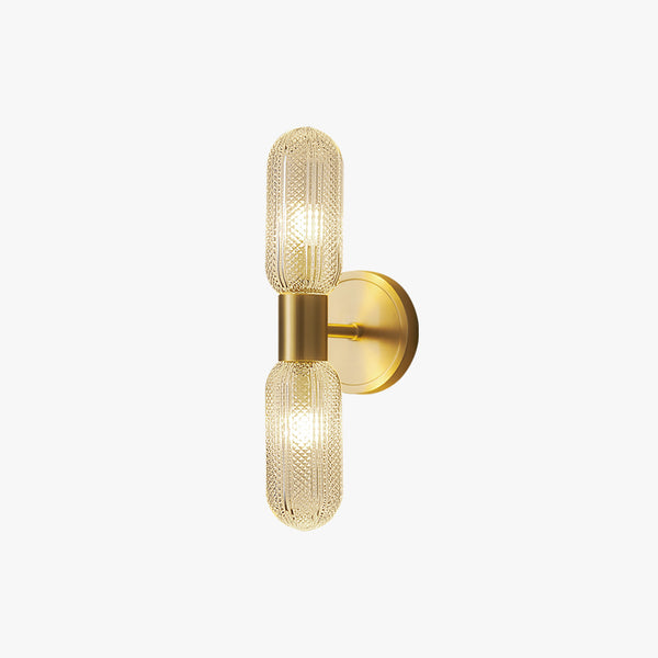 All copper light luxury glass wall lamp