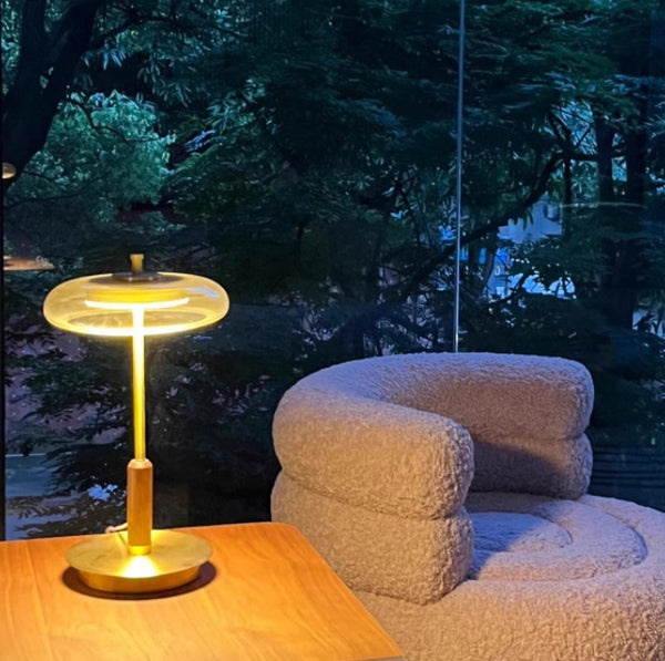 Vintage Brass LED Table Lamp