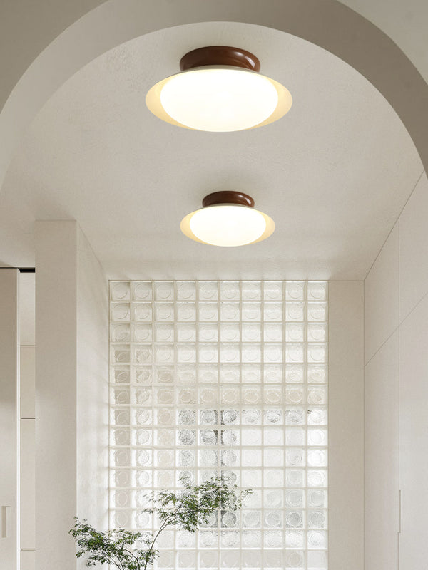 Japanese style bowl ceiling lamp