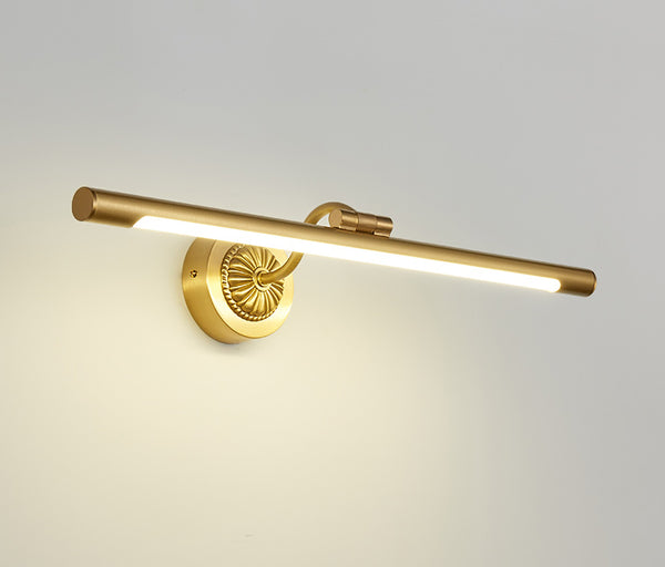 Applique murale simple avec miroir entièrement en cuivre