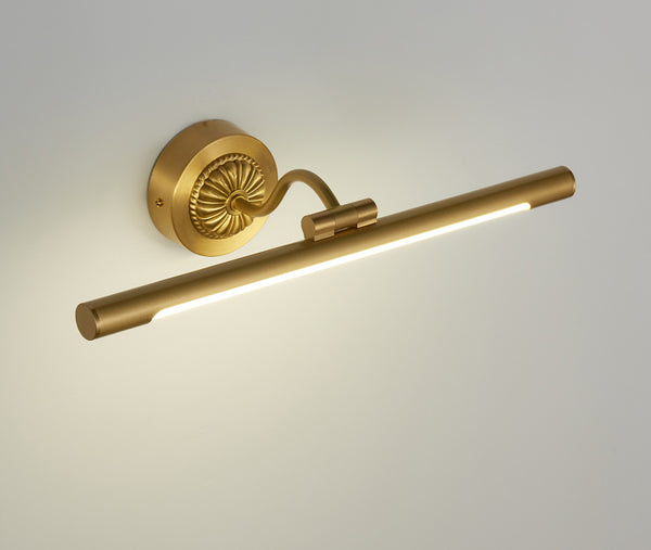 Applique murale simple avec miroir entièrement en cuivre