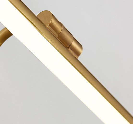 Applique murale simple avec miroir entièrement en cuivre