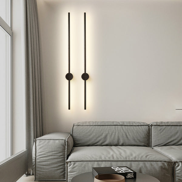 Minimalist LED line wall lamp