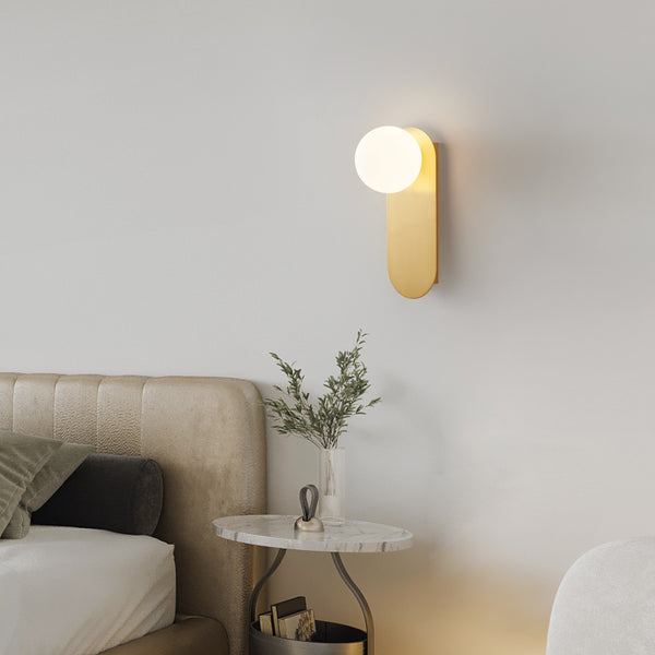 LED aisle glass wall lamp