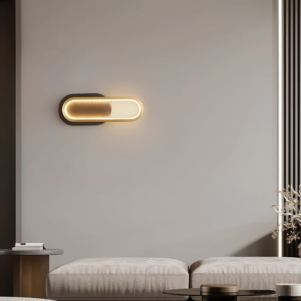Creative all-copper bedside wall lamp