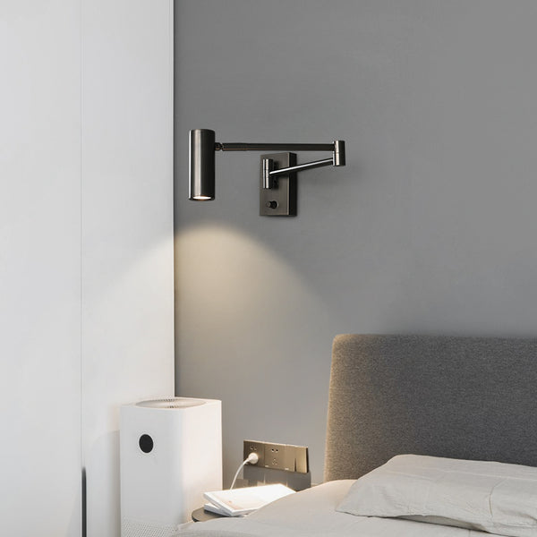 All copper swing arm wall lamp