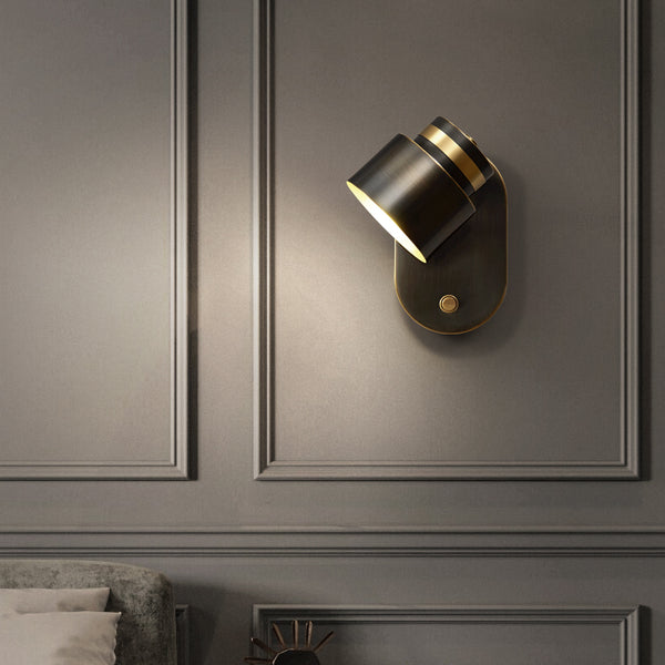 Lampe de chevet murale rotative pour chambre à coucher