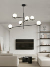 Lustre noir en forme de haricot magique long