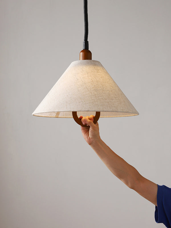 Lustre de restaurant rétractable de style Wabi-sabi