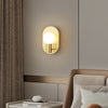 Nordic copper glass corridor wall lamp