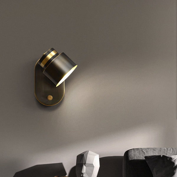 Lampe de chevet murale rotative pour chambre à coucher