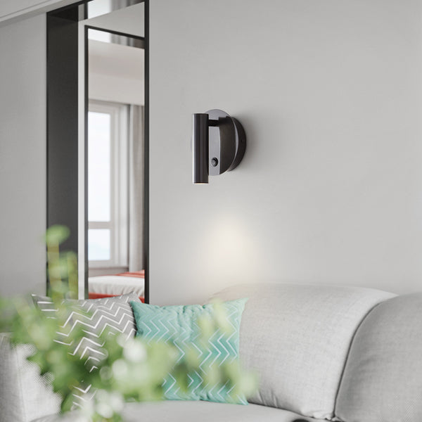 Lampe de chevet murale rotative tout en cuivre