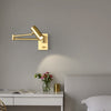 All copper swing arm wall lamp