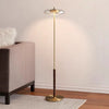 American retro solid wood floor lamp