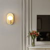 Nordic copper glass corridor wall lamp