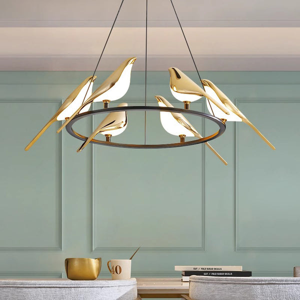 Creative bird restaurant chandelier